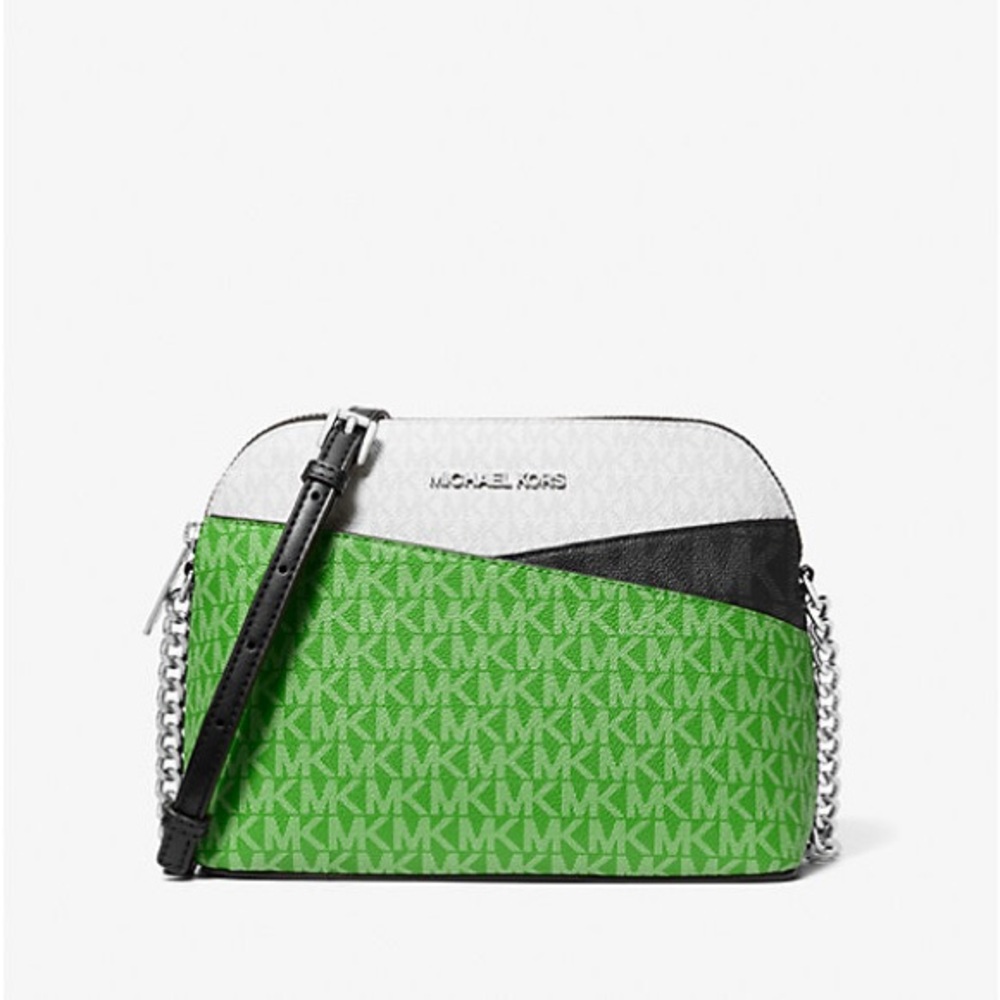 NWT MK Jet Set Travel Color-Block Signature Logo Crossbody Bag